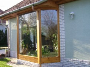 üveg terasz, télikertépítés